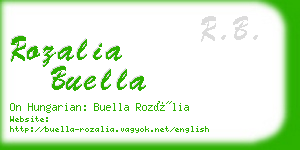 rozalia buella business card